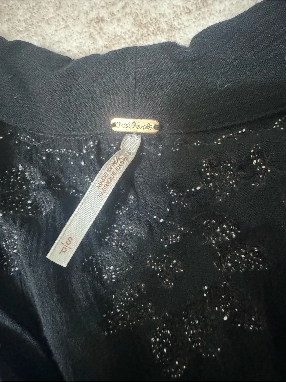 Free people Embroidered Fable Midi Dress size small